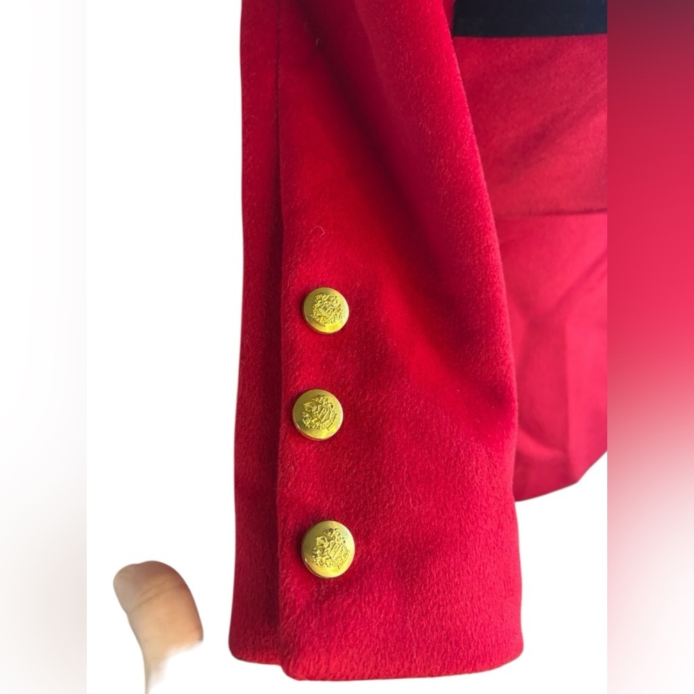 Ruoyu Womens Red and Black Buttoned blazer mini Skirt Suit Blazer sz M skirt S - Picture 5 of 10
